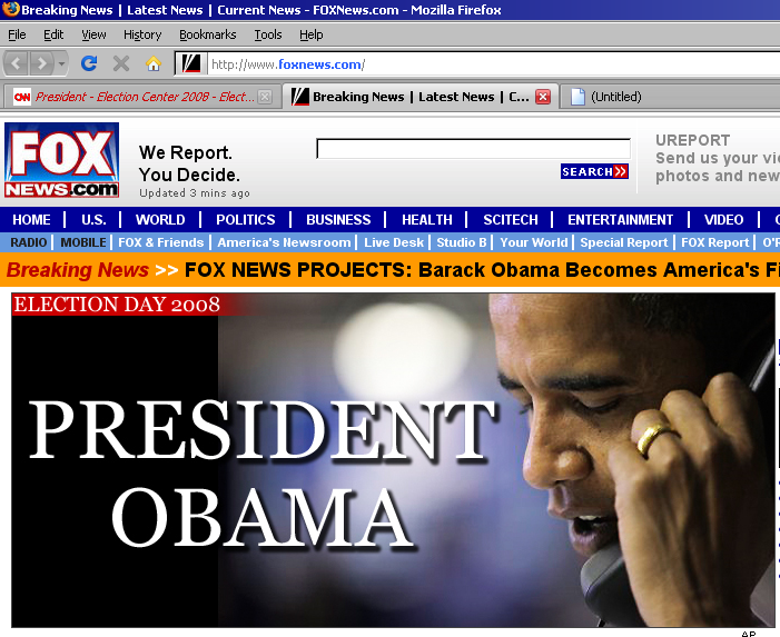 Fox News Obama Wins
