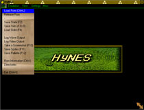 HyNES v0.01a File Menu