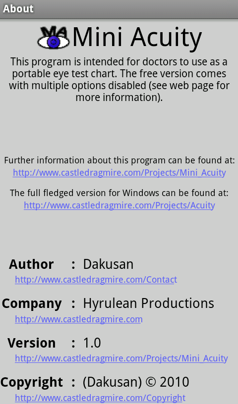 About screen v1.0