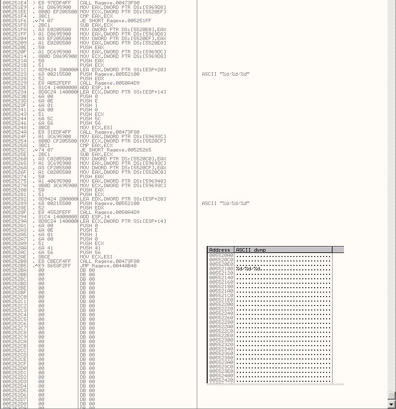 Ragnarok Experience Viewer: Internal Viewer’s assembly code