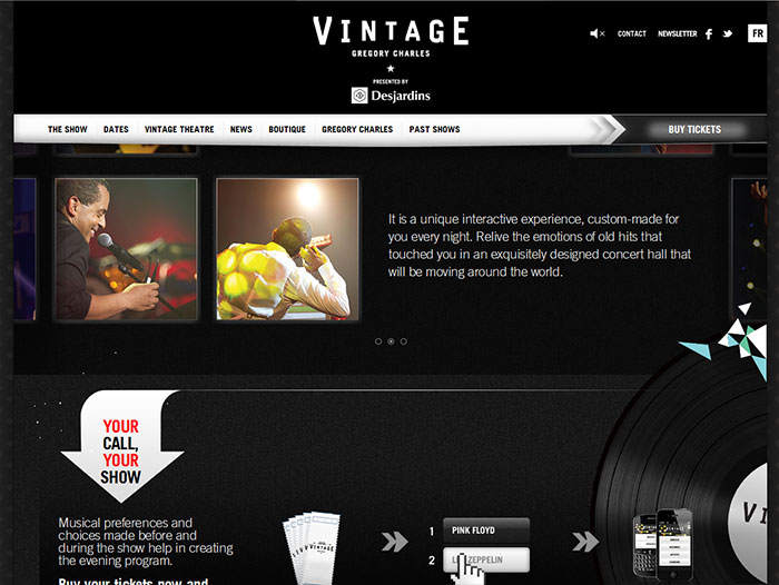 Vintage Experience: Main Web Site