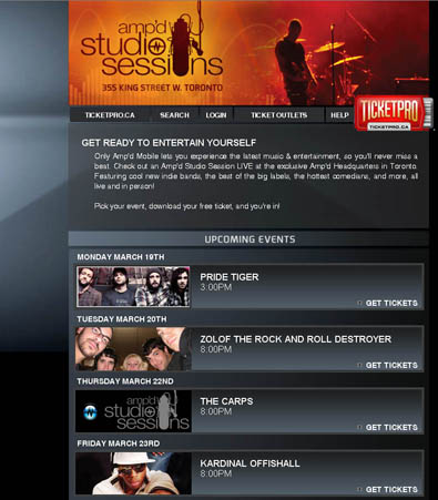 Ticketpro Ampd Screenshot