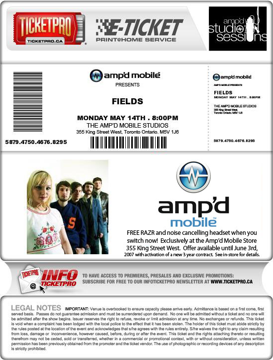 Ticketpro Ampd Example Ticket